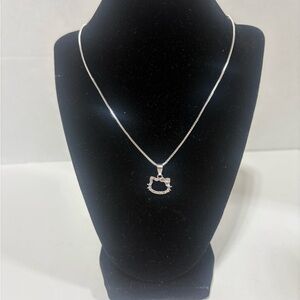 Charming Silver Hello kitty Necklace